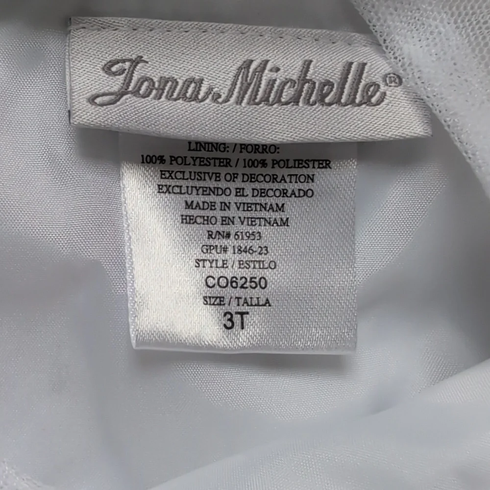 Jona Michelle butterfly-embellished tulle formal party dress Size 3T